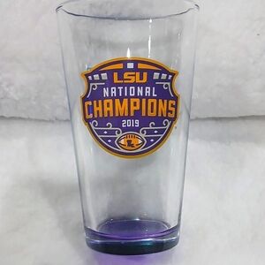 LSU National Champions 2019 Glass Tumbler - Purple